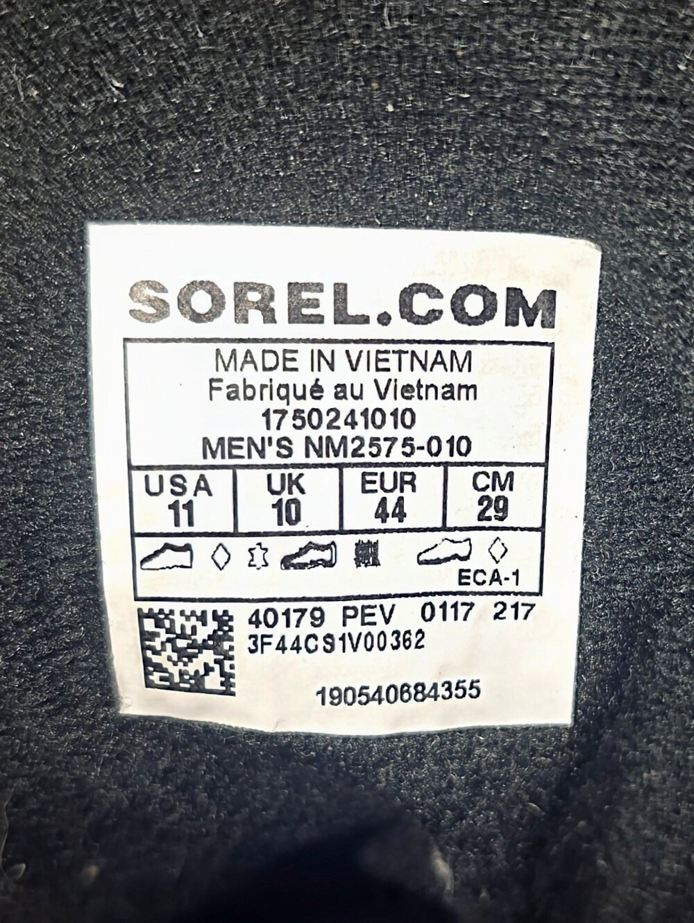 Mens Sorel Cheyanne II Black Waterproof Insulated Winter Snow Rain Duck Boots 11 - Picture 15 of 16